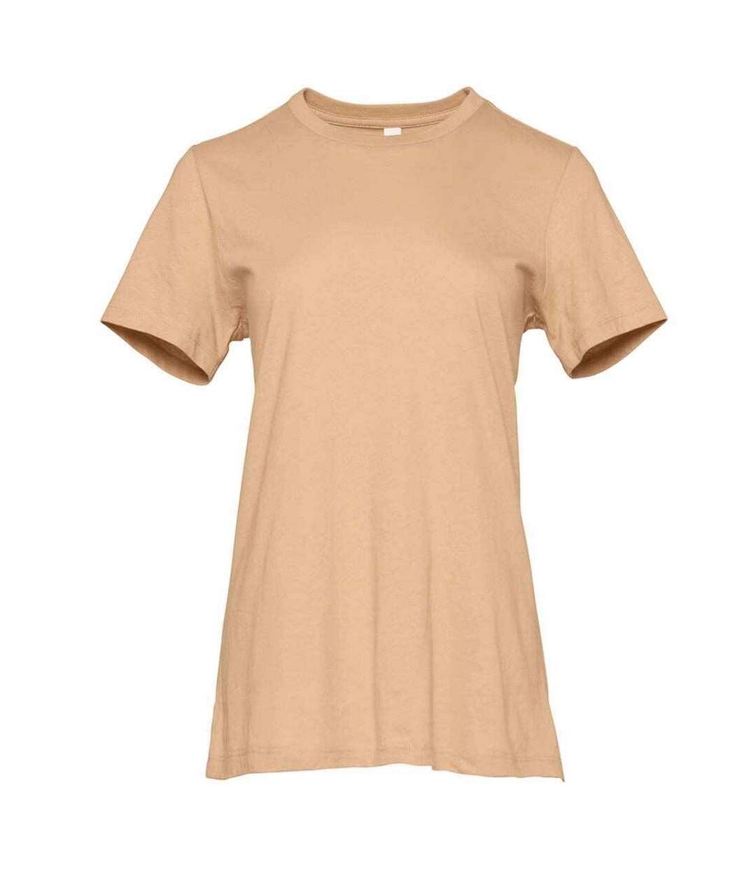 Womens/ladies relaxed jersey t-shirt sand dune Bella + Canvas