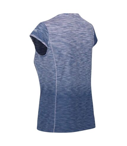 Regatta Womens/Ladies Hyperdimension II Ombre Sports T-Shirt (Dusty Denim/Ombre) - UTRG9580