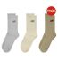 Pack Of 3  Unisex Adult Crew Socks  Multicoloured New Balance-1