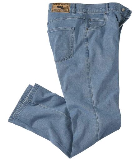 Lichtblauwe regular stretch jeans