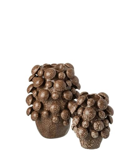 Vase Champignon en Argile Fungi 32cm Marron
