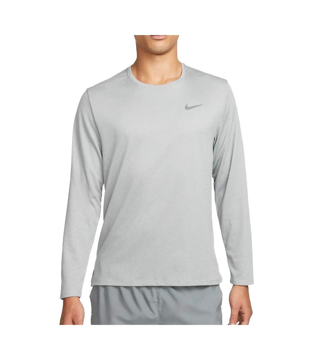 T-shirt Manches Longues Grises Homme Nike Miler - L-1