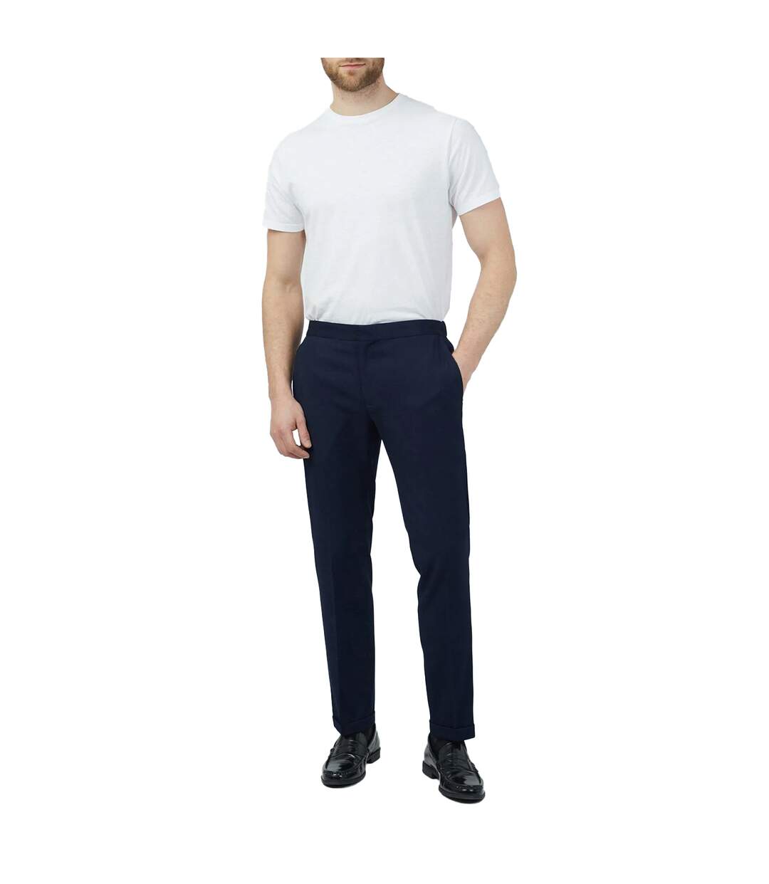 Pantalon homme bleu marine Red Herring-4