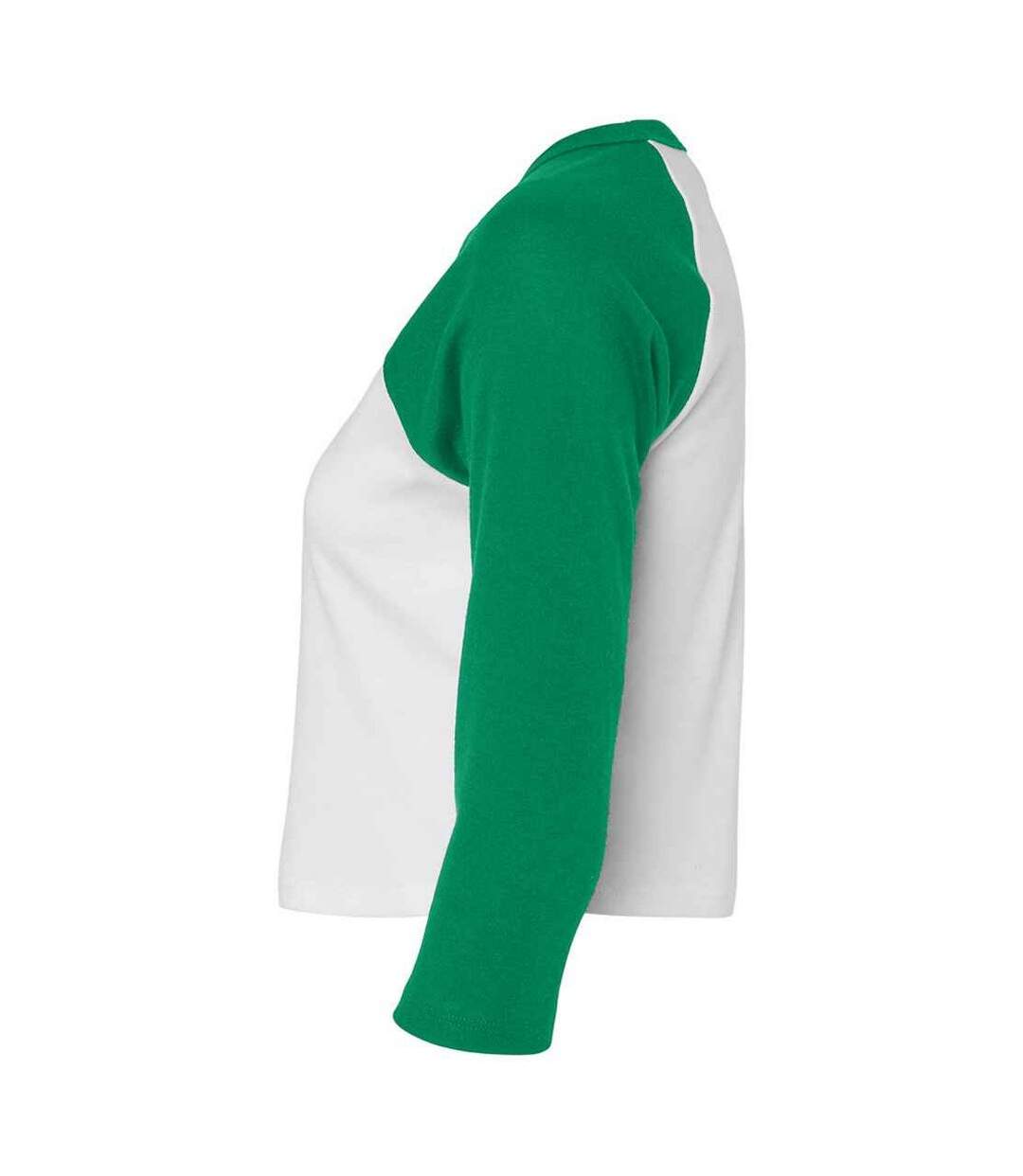 T-shirt femme blanc / vert kelly Bella + Canvas-3