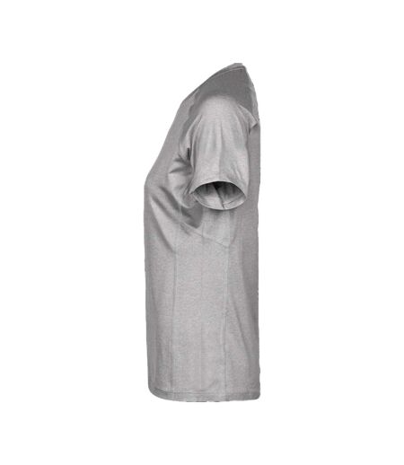 Womens/ladies Cooldry T-shirt Grey Melange Tee Jays