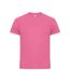 Mens Basic Active T-shirt Active Pink Clique-1