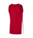 Maillot Sans Manches Motif/style Panneau Contrasté Femme Rouge Vif Blanc Nike-3