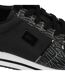 Womens/ladies Davie Lace Up Trainers Black Grey DKNY-4