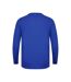T-shirt Manches Longues Motif/style Quadrillage Homme Bleu Fabric-2