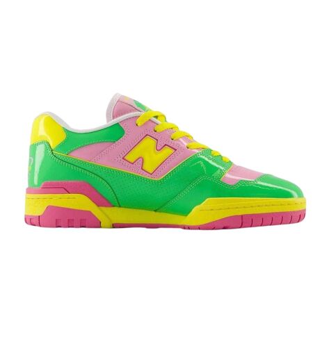 Womens/ladies 550 Neon Leather Trainers Green Pink Yellow New Balance