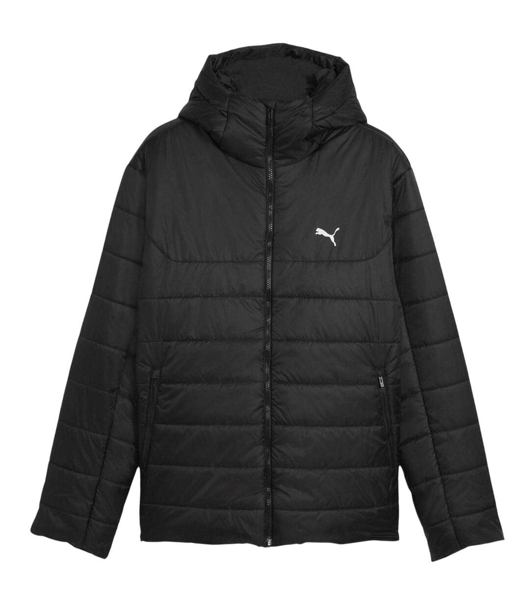 Mens Essentials Insulated Hooded Jacket  Black Puma-2