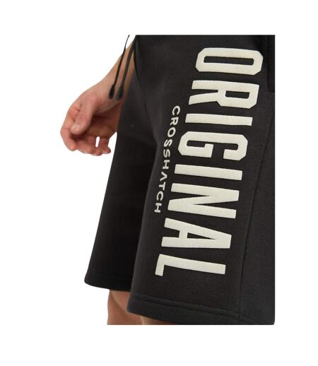 Mens Kensby Shorts Black Crosshatch