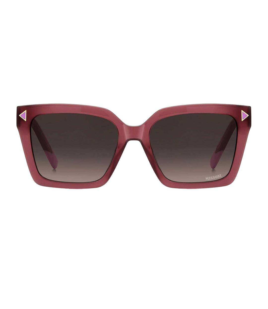 Womens/ladies Round Gradient Sunglasses 55cm Mauve Missoni-1