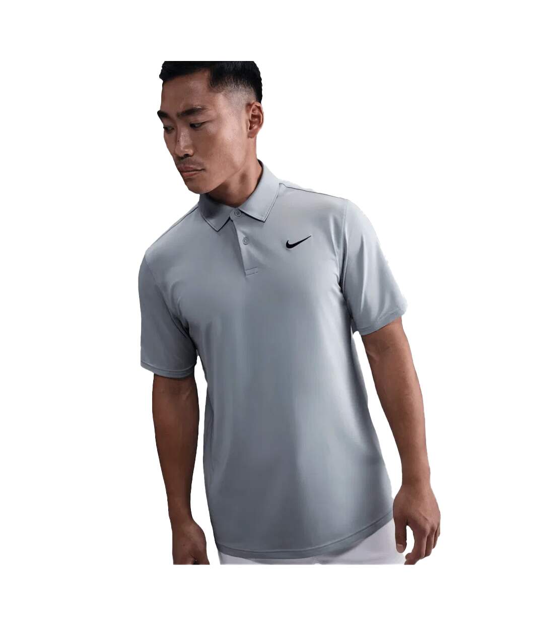 Polo Good Homme Gris Blanc Nike-4