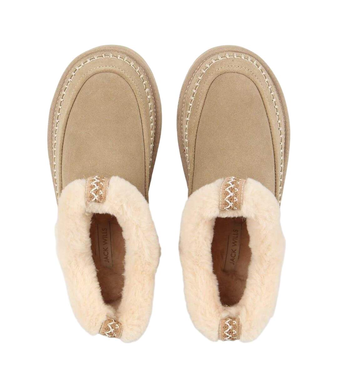 Womens/ladies Alpine Suede Boots Sand Jack Wills-3