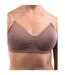 Soutien-gorge de danse sans coutures femme marron Silky