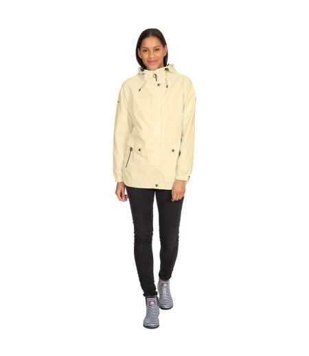 Womens/ladies Flourish Waterproof Jacket Pale Maize Trespass