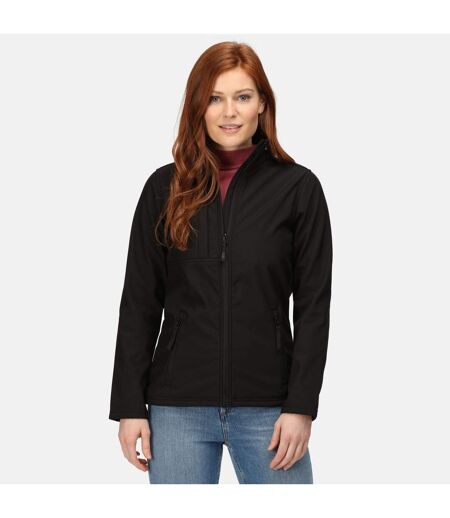 Regatta Professional Womens/Ladies Octagon II Waterproof Softshell Jacket (Black/Black) - UTRG2163