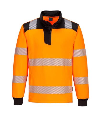 Portwest Unisex Adult PW3 High-Vis Safety Sweatshirt (Orange/Black) - UTPW692