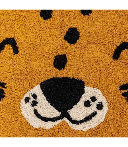 Tapis Déco Enfant Léopard 90cm Ocre