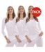 Hauts Thermiques Manches Longues Femme Blanc Heatforce-2