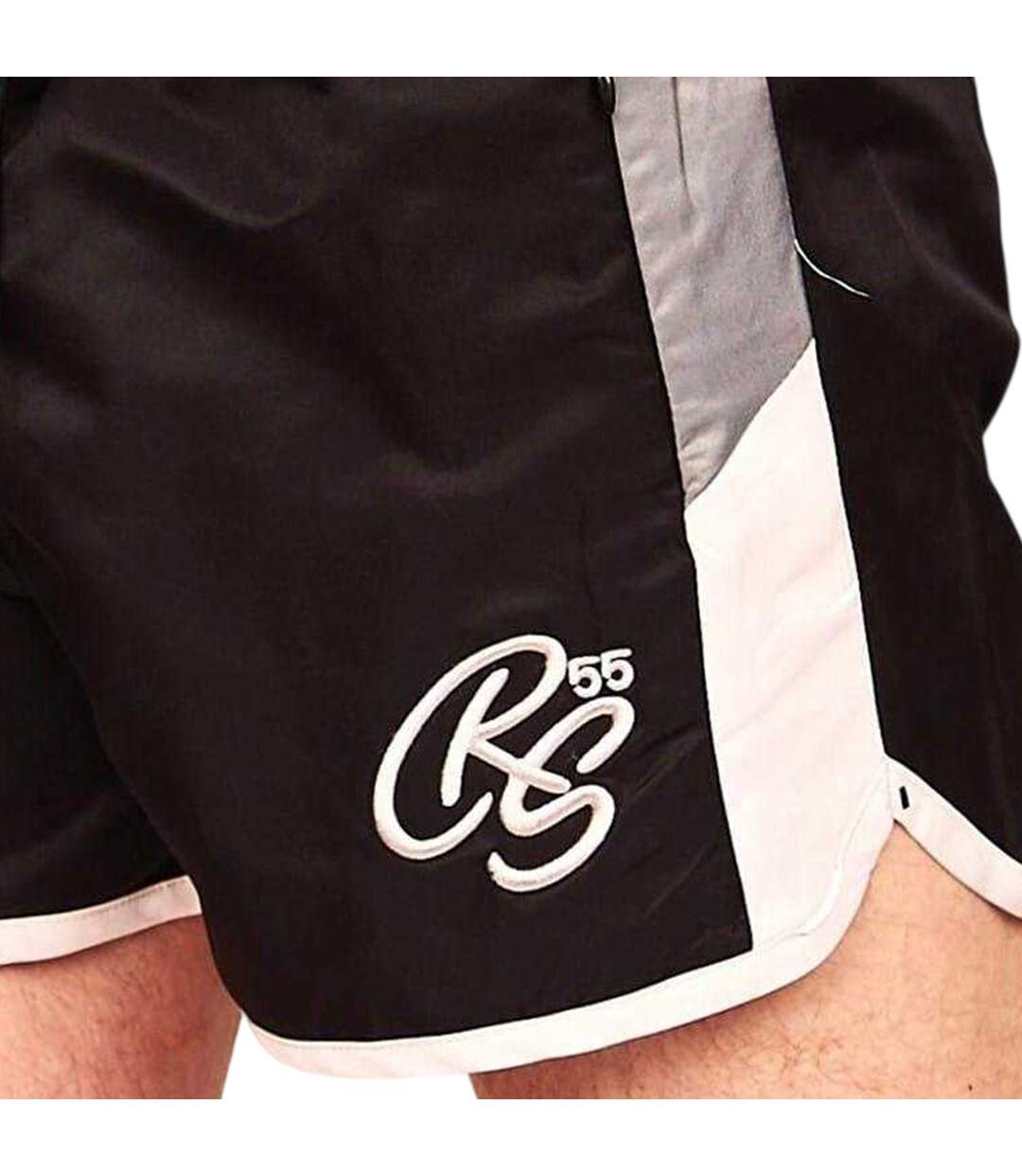 Short De Bain Barli Homme Noir Crosshatch-2