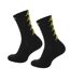 Chaussettes de sport noir/jaune  kappa eleno-2