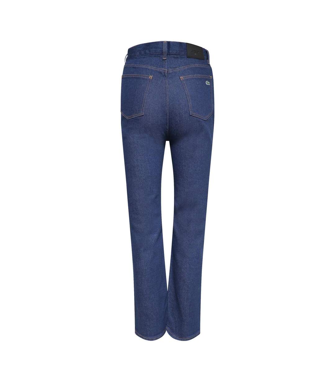 Womens/ladies High Waist Flared Jeans Blue Lacoste-2