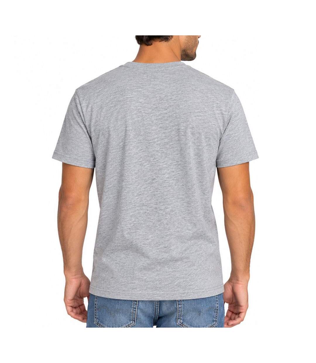 T-shirt gris homme tommy jeans reg badge dm0dm20322-2