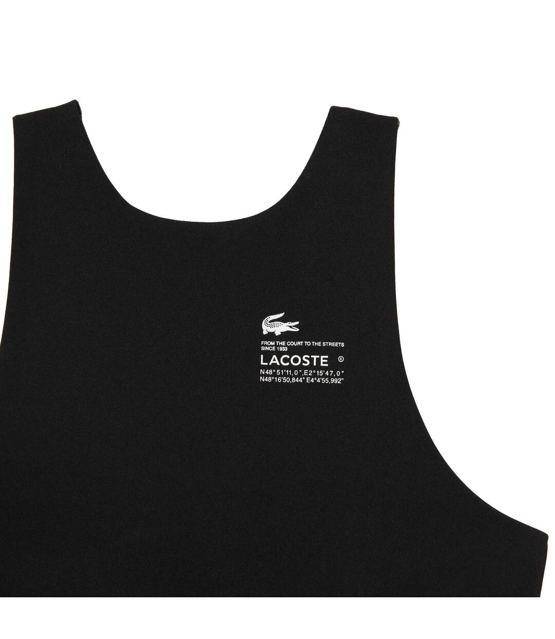 Brassière de sport femme noir Lacoste-2