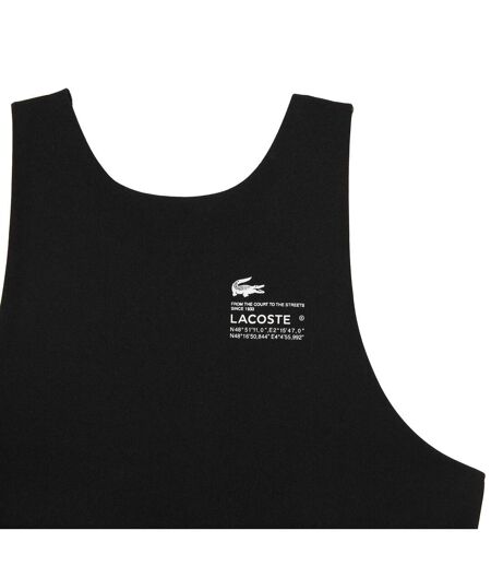 Brassière de sport femme noir Lacoste
