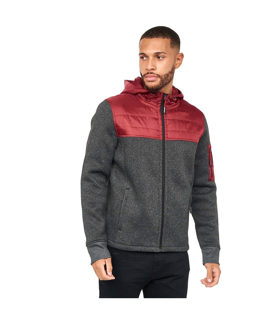 Mens Tradmax Jacket Wine Crosshatch-2