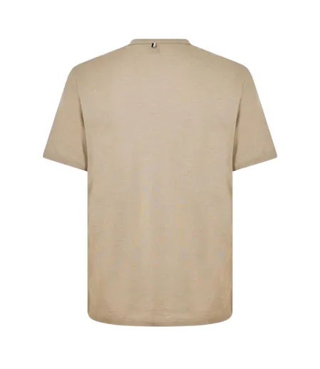 T-shirt Motif/style Uni Tiburt Homme Beige Foncé Boss