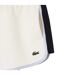 Womens/ladies Pique Contrast Panel Shorts Cream Lacoste-3
