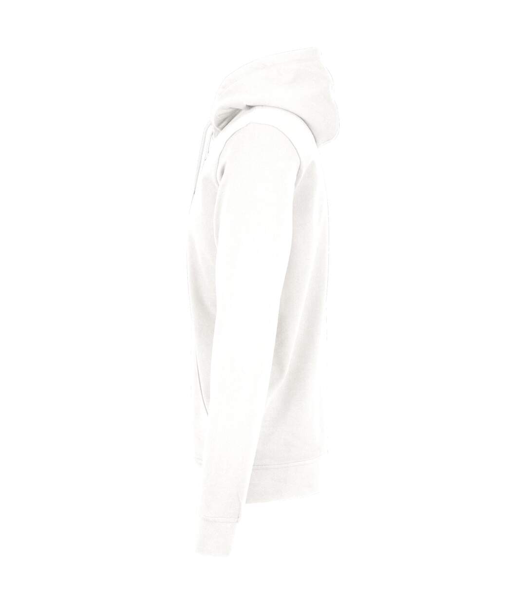 Mens plain full zip hoodie white Build Your Brand-3