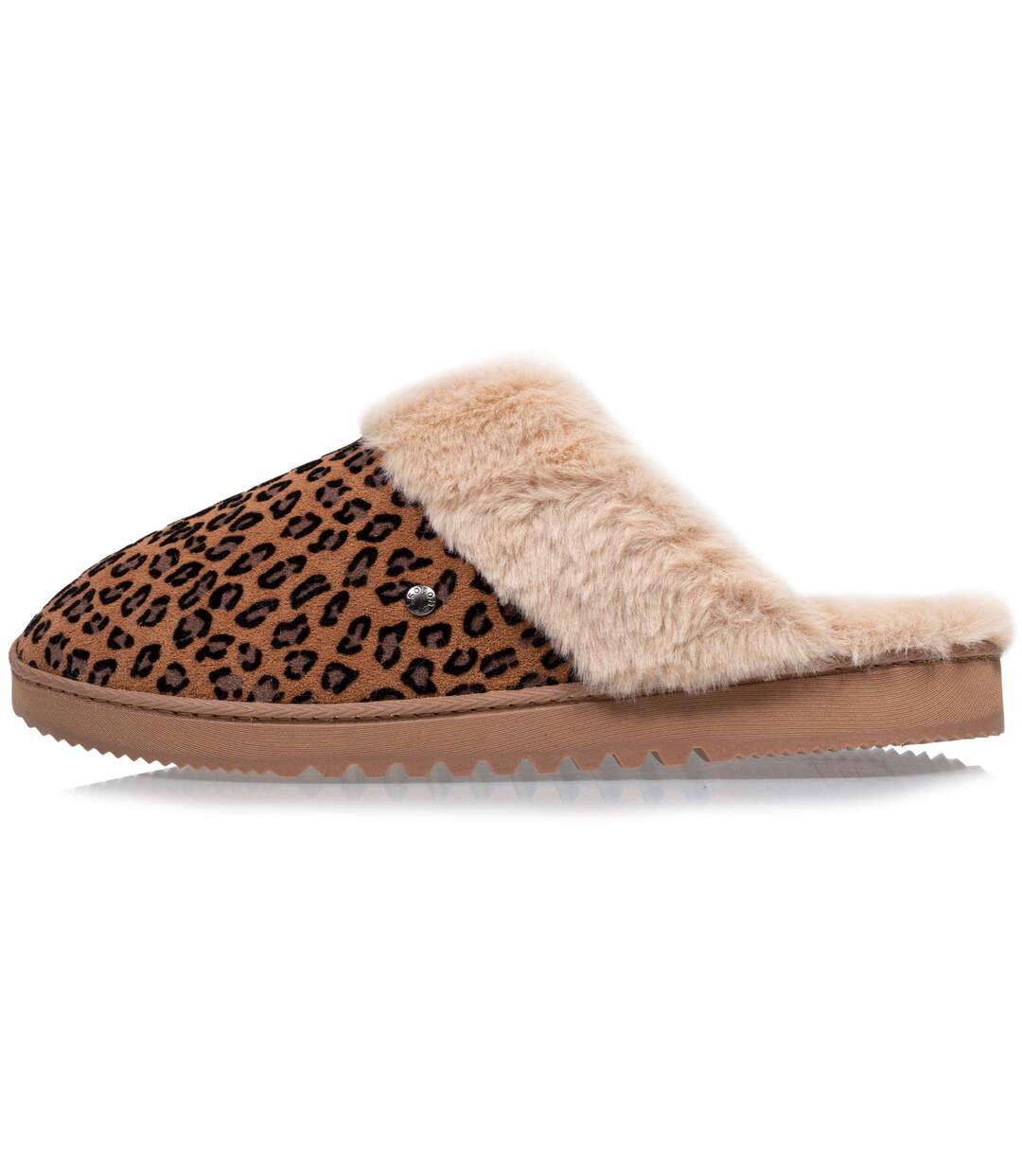 Isotoner Chaussons Mules femme ultra confortables, bordure en fausse fourrure-4