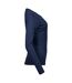 Womens/ladies Interlock Long-sleeved T-shirt Navy Tee Jays-4