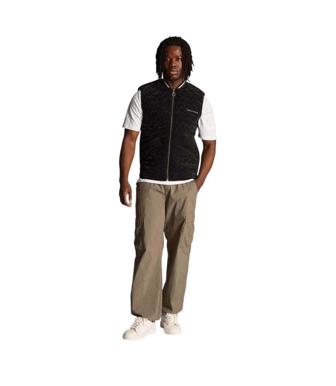 Veste Matelassée Sans Manches Homme Noir Lyle & Scott-3