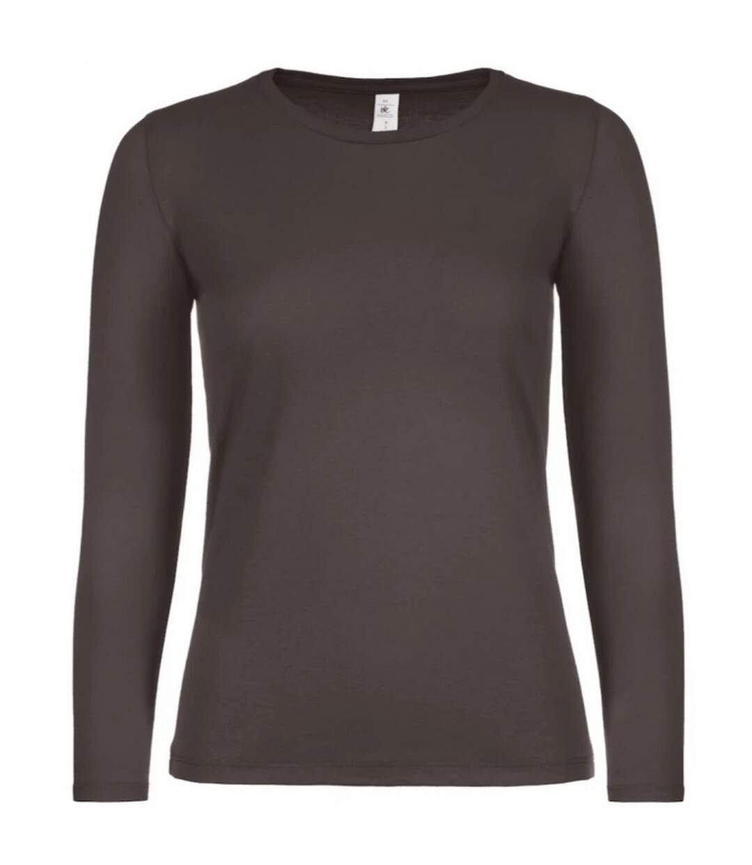 T-shirt Manches Longues #e150 Femme Marron B&C-1