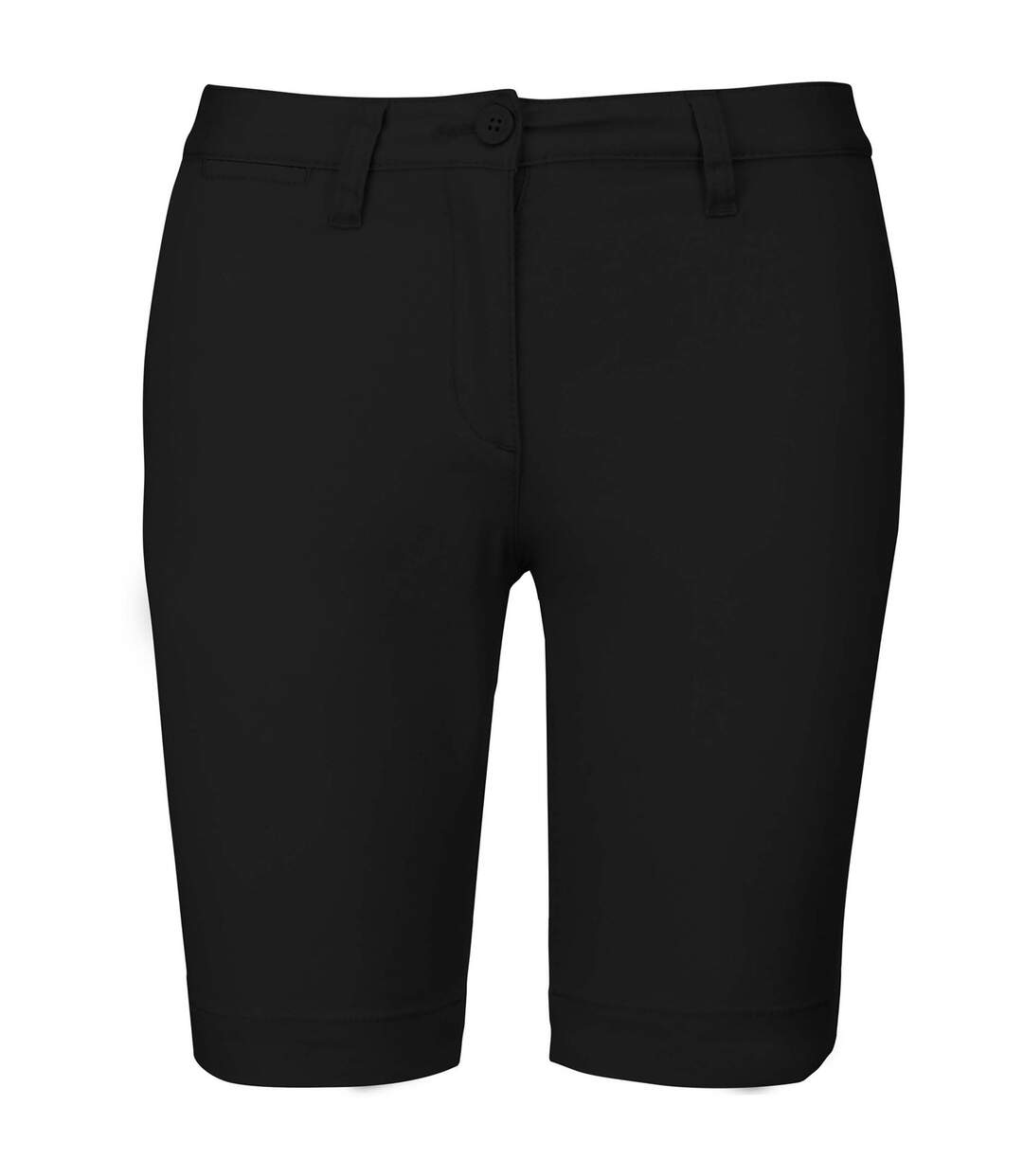 Womens/ladies chino bermuda shorts black Kariban