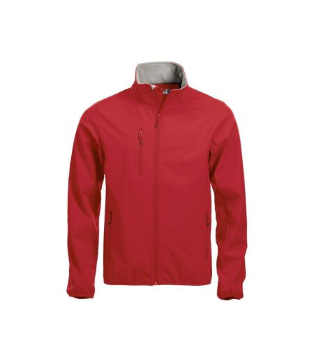 Clique Mens Basic Soft Shell Jacket (Red) - UTUB144