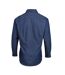 Mens Denim Jean Style Stitching Shirt Indigo Denim Premier-2