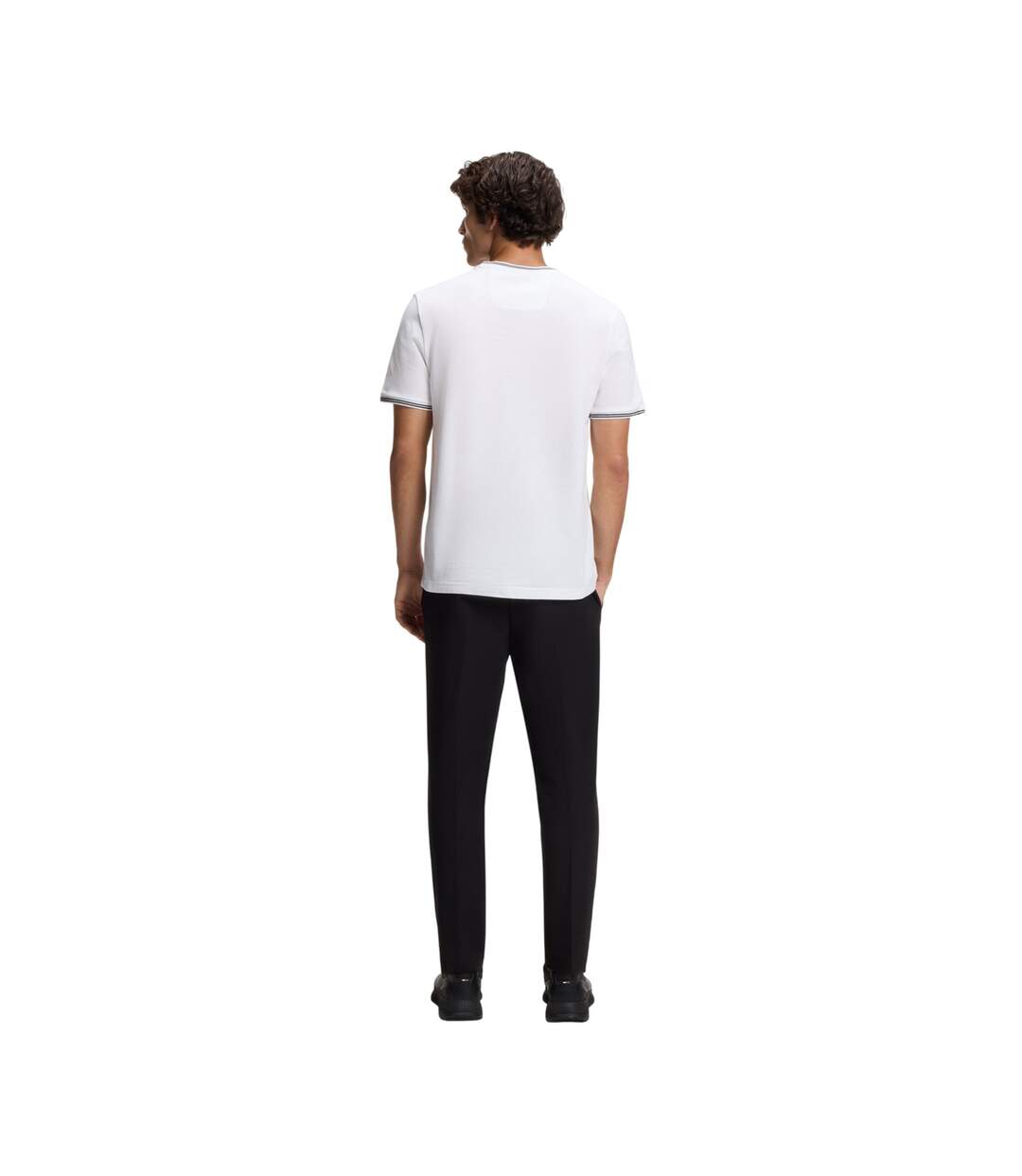 T-shirt Hbg Taul Homme Blanc Boss-3
