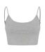 SF Womens/Ladies Sustainable Cropped Camisole (Heather Grey)