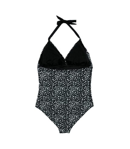 Maillot de bain 1 pièce flavia femme noir / blanc Regatta