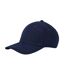 Casquette De Baseball Motif/style 6 Panneaux Earthaware Bleu Marine Français Beechfield-2
