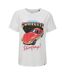 T-shirt Motif/style Contrasté Femme Blanc Cassé X-2