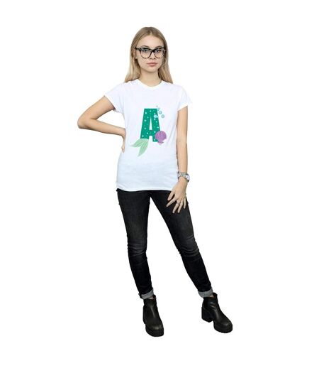 Disney Femme/Les femmes Alphabet A Is For Ariel - T-shirt en coton (Blanc) - UTBI36932