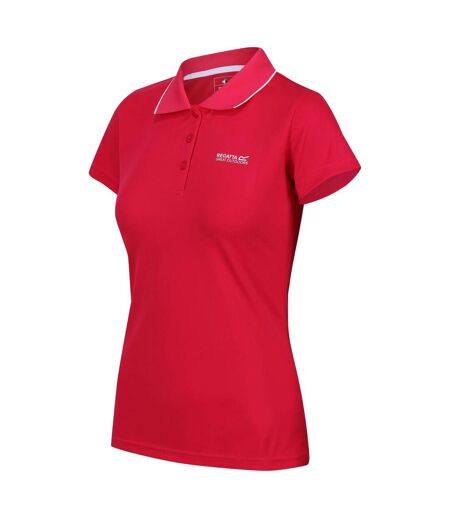 Womens/ladies Maverick V Polo Shirt Pink Potion Regatta