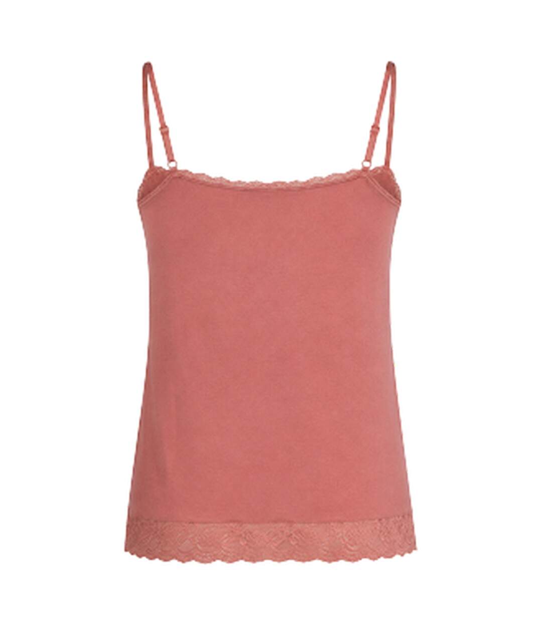 Womens/ladies Lace Detail Camisole Mahogany CCDK Copenhagen-3